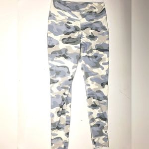 Reebok White Grey Camo Leggings